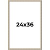 PosterPalooza | 24x36 Thin Barnwood Picture Frame, UV Acrylic, 2 Finishes - Grey and Black - 2 of 4