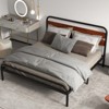 55.2''×77.5''×39.3'' Bed Frame, Heavy Duty Metal Platform Bed Frame with Wood Headboard, Full Bed Frame with Under Bed Storage Space - 4 of 4