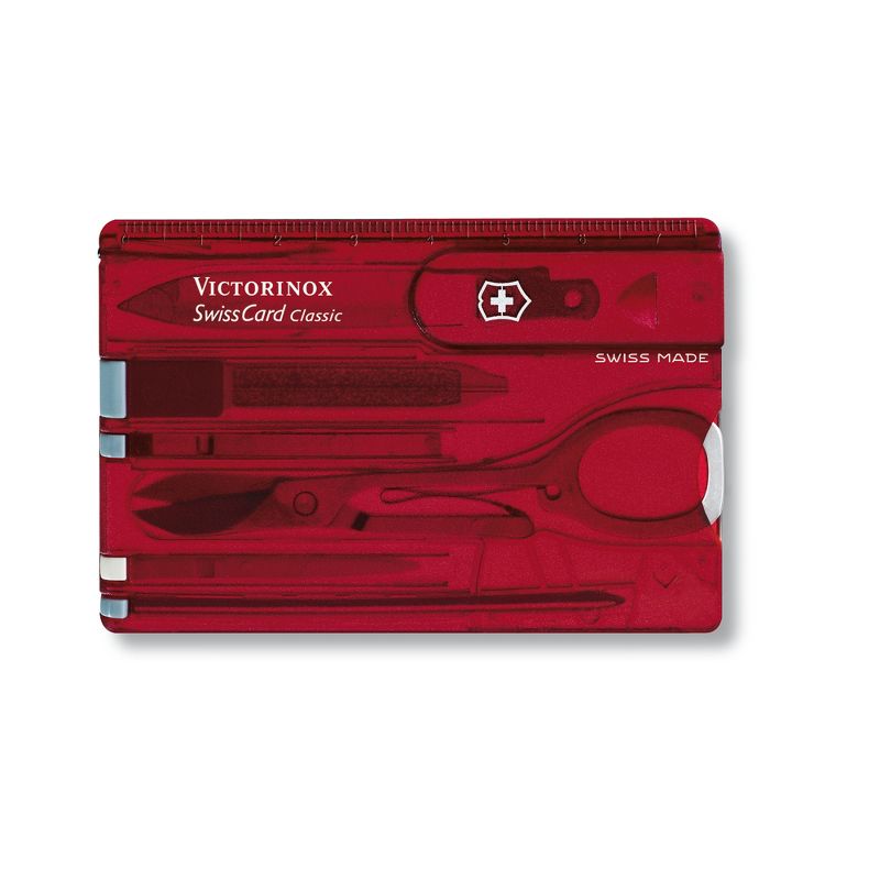 Victorinox SwissCard Classic 8 Function Red Pocket Tool, 1 of 5
