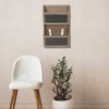 Cheung's Selby Wooden 2 Tier Wall Storage - Brown - 2 of 4