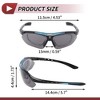 Unique Bargains Motorcycle Riding Goggles PC Tri-acetel for Outdoor Sports Dirt Bike ATV Dark Gray Lens Blue Black Frame 1Set - 4 of 4