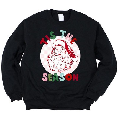 Simply Sage Market Women's Graphic Sweatshirt Tis The Season Checkered