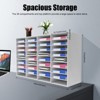YIYIBYUS Desktop Literature Organizer, Desk File Holder, Office Mailbox, White - 3 of 4
