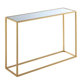 Gold Coast Mirrored Console Table Mirrored Top/Gold - Breighton Home