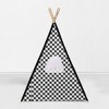 Bacati - Lumberjack Red/Black Play Tent for Kids/Toddlers, 100% Cotton Percale Fabric Cover  - 4 of 4