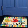 Jellybean Bright Colors Flip Flop Welcome Accent Area Rug 20 X 30 Inches - 2 of 3