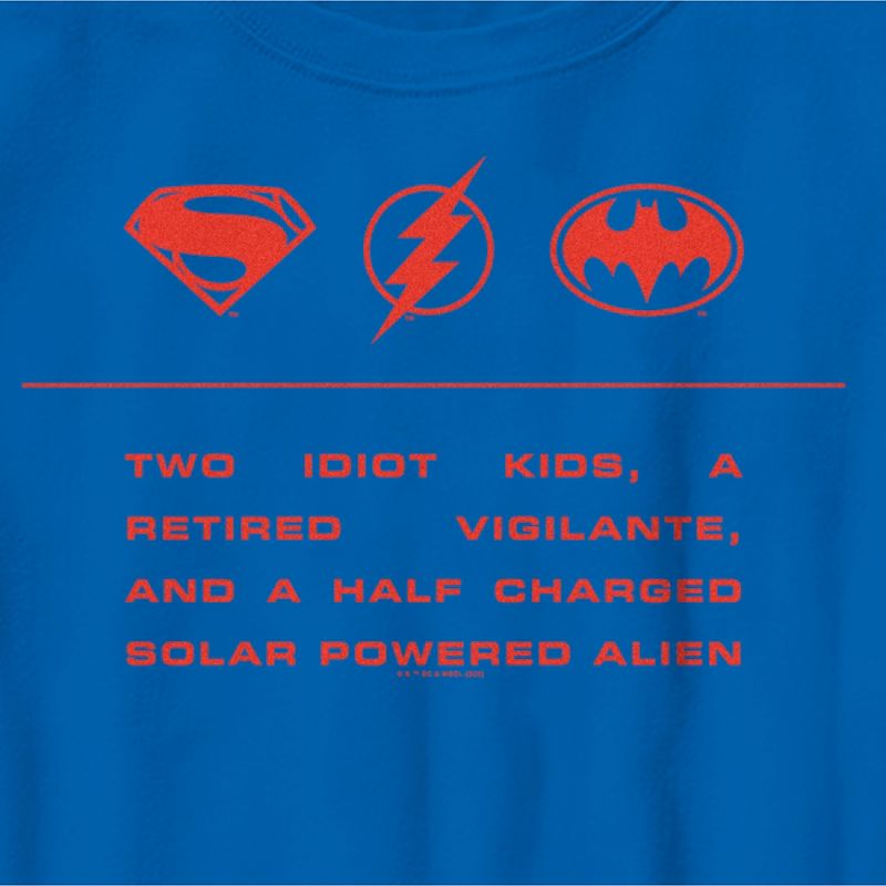 Boy's The Flash Two Idiot Kids Quote T-Shirt, 2 of 6