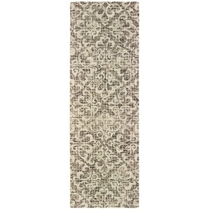 Oriental Weavers Tallavera 55607 Brown/ Ivory Indoor Area Rug - 2'6" x 8' - 1 of 4