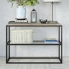 Wooden Console Table in Black - Henn&Hart - 3 of 4