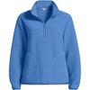 Lands' End Women's Half Zip Cozy High Pile Fleece Pullover - 3 of 4