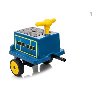 12V Ride on Train Trackless, 2 Seater Kids Ride on Toy Licensed by CHUGGINGTON with Removable Storage Chair, Light, Music - 1 of 4