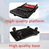 TOBILI Ultra-silent Trolley With 360-degree Rotating Wheels, Foldable Trolley Handling And Storage, Suitable For Factories And Workshops, black - 3 of 4