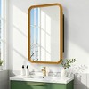 Dovelina Wall Medicine Cabinet Mirror Cabinet Multifunctional Wall-Mounted Mirrored Cabinet with Magnetic Doors - 2 of 4