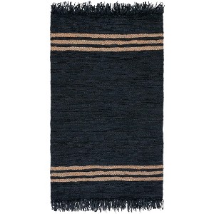 Vintage Leather W/ Fringes VTL702 Hand Woven Indoor Rugs - Safavieh - 1 of 4