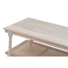 Carolina Living Chesterfield Wood & Cane Coffee Table - Whitewash - 4 of 4