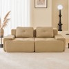 PexFix Modern L-Shaped Modular Sectional Sofa for Living Room Corduroy Fabric 2-Seater Couch with Deep Seat Pearl-like piping Anti-slip - 3 of 4