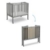 Delta Children Folding Portable Mini Baby Crib with 1.5'' Mattress - Gray - image 4 of 4