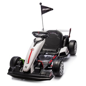 Jojoka 24V Drift Go Kart for Kids, Electric Ride on Car with Adjustable Seat & Two Motors, 7.5MPH Drifting Racing Toy - 1 of 4