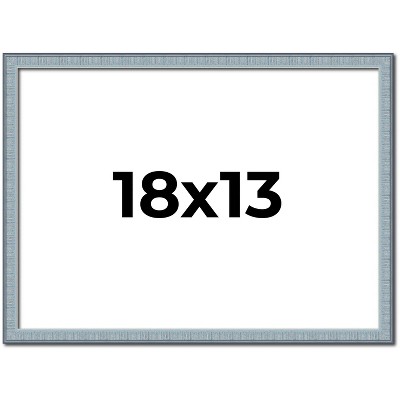 PosterPalooza | Textured Blue Picture Frame - UV Acrylic, Backing Board, Hanging Hardware Included