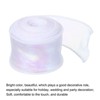 Unique Bargains Gift Wrapping Wide Sheer Wired Pastel Shimmer Iridescent Chiffon Ribbons 1 Pc - 3 of 4