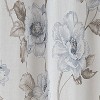 Habitat 100% PolyesterCamila Light Filtering Floral Faux Linen Grommet Curtain Panel 52" x 84" Blue - 4 of 4