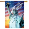 Liberty For All Patriotic House Flag Statue of Liberty 28" x 40" Briarwood Lane - 2 of 4