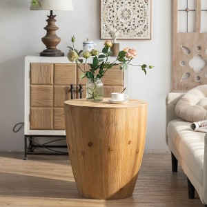 CAVINAS Circle Coffee Table, Modern Hidden Storage Furniture, Coffee Table with Storage for Dining Room, Living Room - 1 of 4