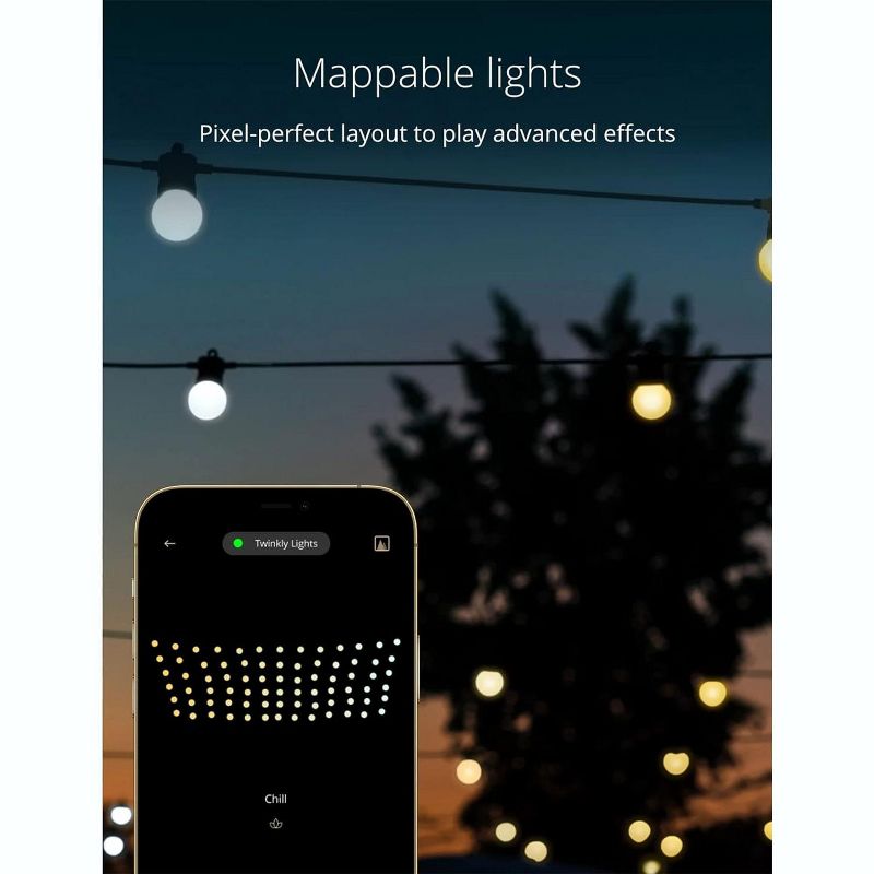 Twinkly Festoon  App-Controlled LED Bulb Lights String Indoor and Outdoor Smart Lighting Decoration, 5 of 11