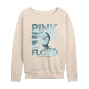 Women's - Pink Floyd - Pink Floyd Cloud Man Lightweight French Terry Wide Neck Long Sleeve Graphic Shirt - 1 of 4