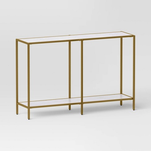 Gold console table target online