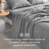 DOZ 100% GOTS Organic Percale Duvet Cover Set, Crisp Cool, Long Staple, Breathable, Durable, 8 Loops - image 3 of 4