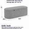 Storage Ottoman Bench - 45.5" Upholstered Bench with Safety Hinge, Large Storage Space, Modern Design, Versatile Use for Bedroom, Living Room - 2 of 4