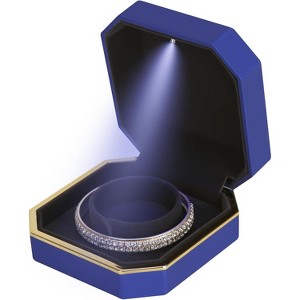 with LED Light, Small Jewelry Box for Wedding, Engagement, Proposal, Birthday and Anniversary - 1 of 4