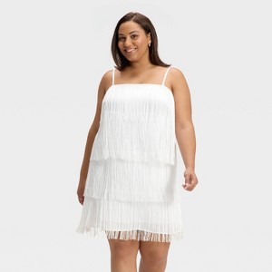 Women's Fringe Mini Dress - A New Day™ - 1 of 3
