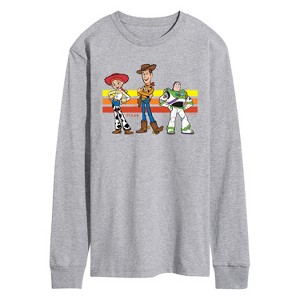 Men's - Toy Story - Buzz, Woody, And Jessie Long Sleeve Graphic T-Shirt - 1 of 3