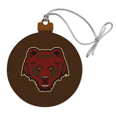 Brown University Primary Logo Wood Christmas Tree Holiday Ornament