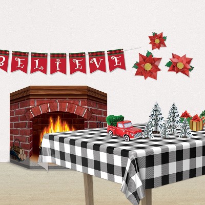 Beistle Brick Fireplace Stand-Up - Thumbnail 4
