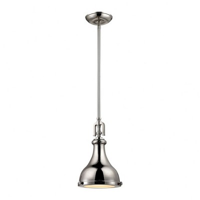 Elk Home Rutherford 1 - Light Pendant in  Polished Nickel