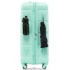 3 Pieces Spinner Wheels Luggage Set, 20-inch With USB Port, Expandable 24" And 28", 360-degree Rotating Wheels Suitcase With Cup Holder, Side Hooks - 2 of 4
