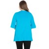 Plus Elbow Length Sleeve Open Front Cardigan - 24seven Comfort Apparel™ - 3 of 4