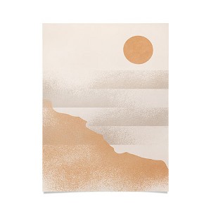 Lola Terracota Minimal Sunset In Earth Tones Poster - Society6 - 1 of 2