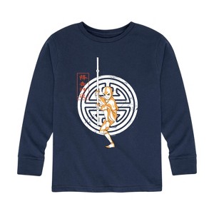 Boys' - Avatar: The Last Airbender - Aang Crest Long Sleeve Graphic T-Shirt - 1 of 4