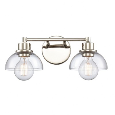 Elk Home Julian 2 - Light Vanity in  Polished Nickel