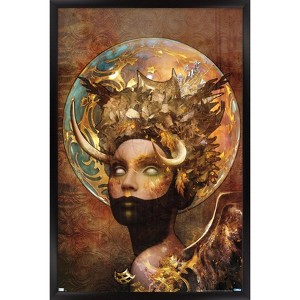Trends International Jena DellaGrottaglia: Cosmic Zodiac - Taurus Framed Wall Poster Prints - 1 of 4