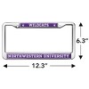 Northwestern University Wildcats Full Size Standard License Plate Metal Frame - 4 of 4