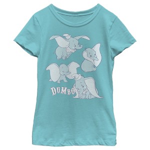 Girl's Dumbo Silly Faces T-Shirt - 1 of 4