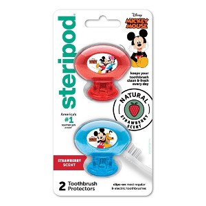 Steripod Mickey Kids' Clip-On Toothbrush Cover - Trial Size - 2pk - 1 of 4