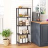 Itopfox 5-Tier Adjustable Wire Shelving Unit for Kitchen, Closet, Laundry, Bathroom, Pantry Organization with Narrow Mesh Gaps, Black - 2 of 4