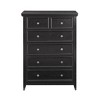 NicBex Farmhouse Bedroom Dresser,White/Black Dressers Made of Sturdy Wood ,Chest of Drawers for Living Room,Dining Room,Hallway,Office - 4 of 4