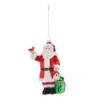 Melrose Glass Santa Cardinal Ornament (Set of 6) - image 2 of 3